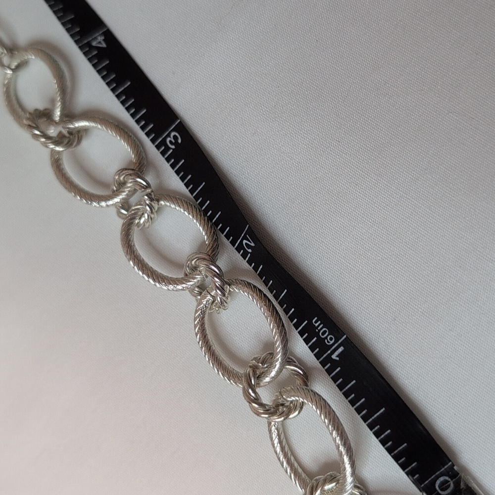 Silver Chain Link Necklace - Picture 7 of 7